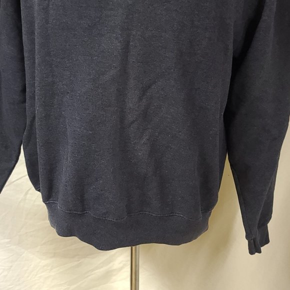 Champion Eco Authentic Mens XL Dark Grey Heavyweight embroidered Logo Sweatshirt - Picture 4 of 9